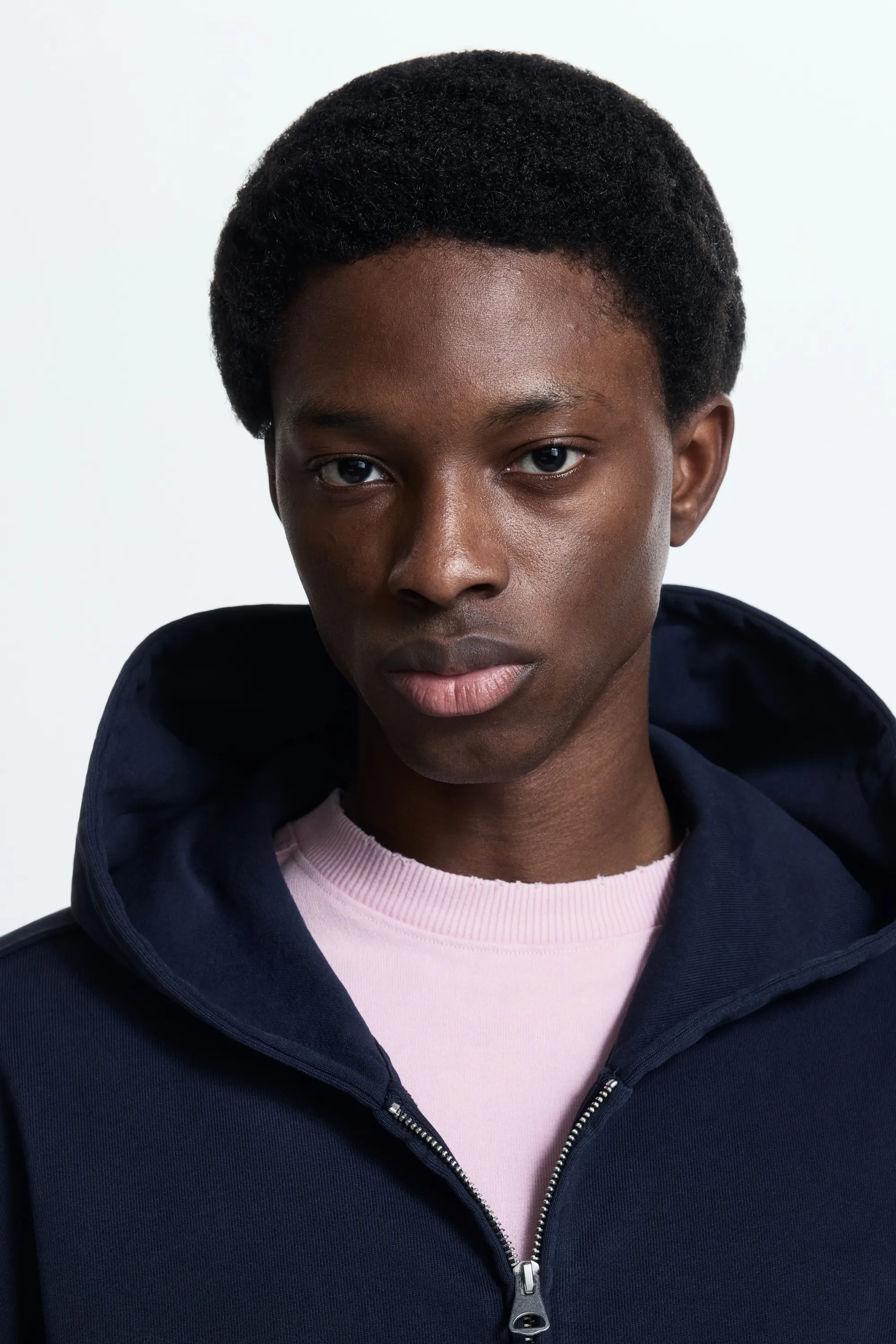 Veste à capuche zippée Oversized Fit - Bleu foncé