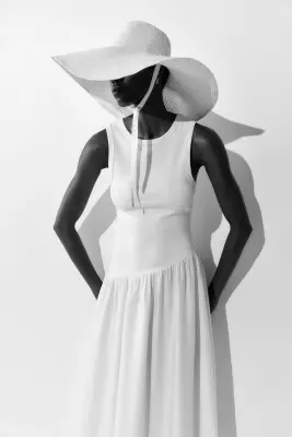 Chapeau de soleil - Crème — photo 1