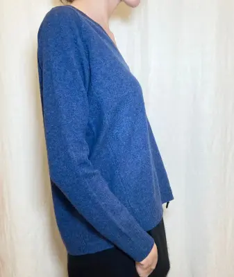 Pull col V cachemire ref 21331 - CT Plage — photo 2