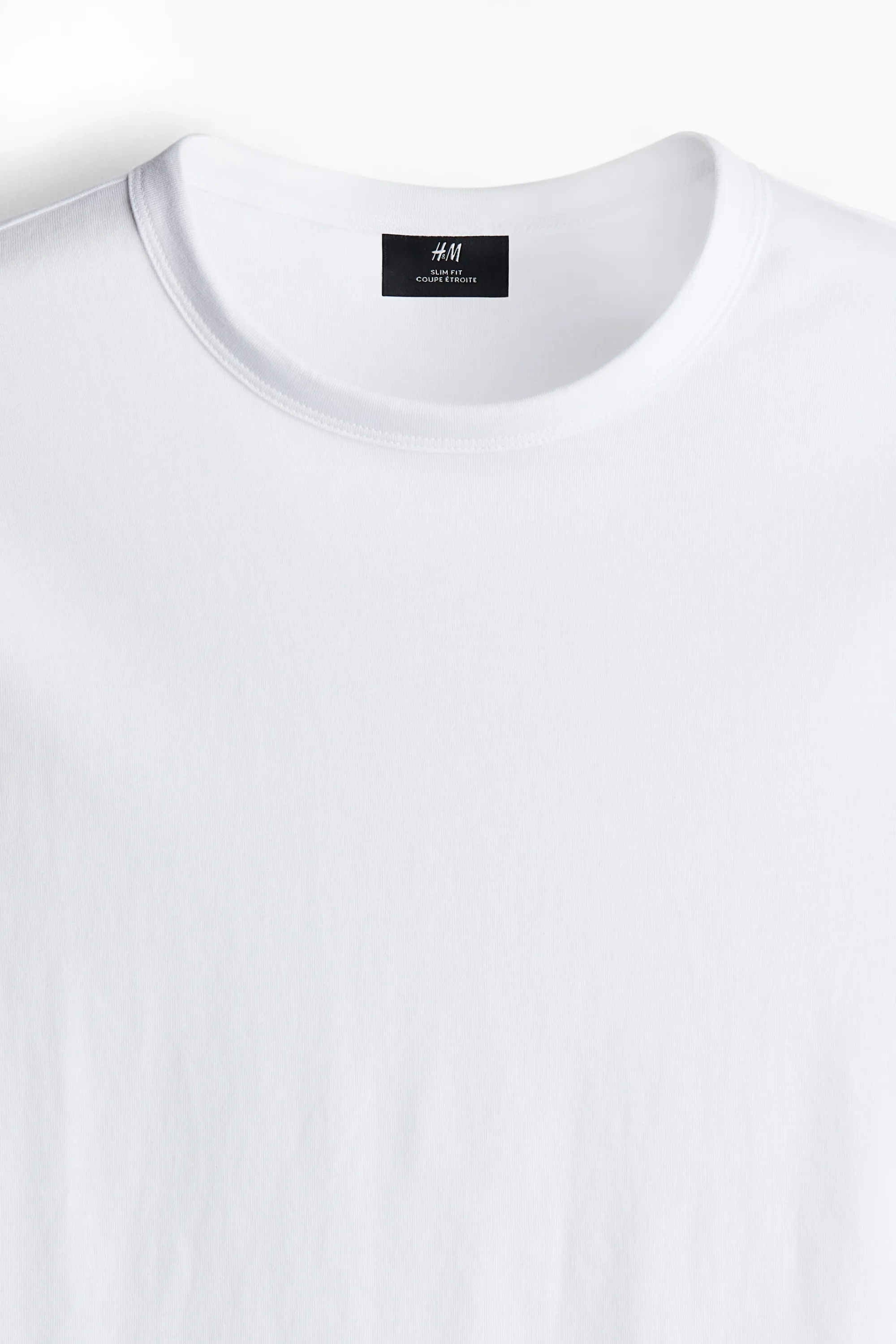 T-shirt Slim Fit en coton - Blanc