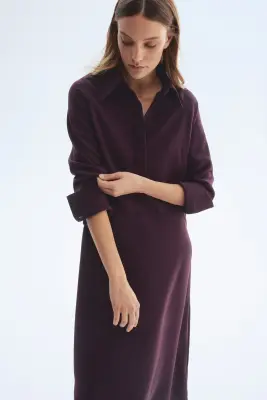 Robe chemise - Bordeaux — photo 2