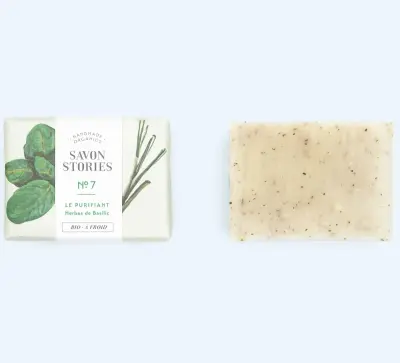 Savon N°7 Le Purifiant basilic Savon Stories — photo 3
