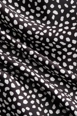 Pantalon avec jupe superposée - Noir/pois — photo 3
