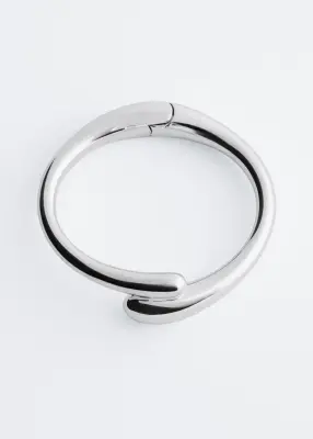 Bracelet manchette - Argenté — photo 2