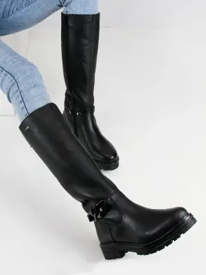 Bottines Remonte D2282-01 Noires - Lacets Grande Pointure Femme — photo 5