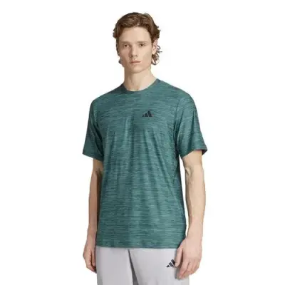ADIDAS TEE SHIRT STRETCH GRANDE LONGUEUR Vert — photo 1