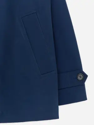 Veste en coton à col montant - Dark Blue — photo 4