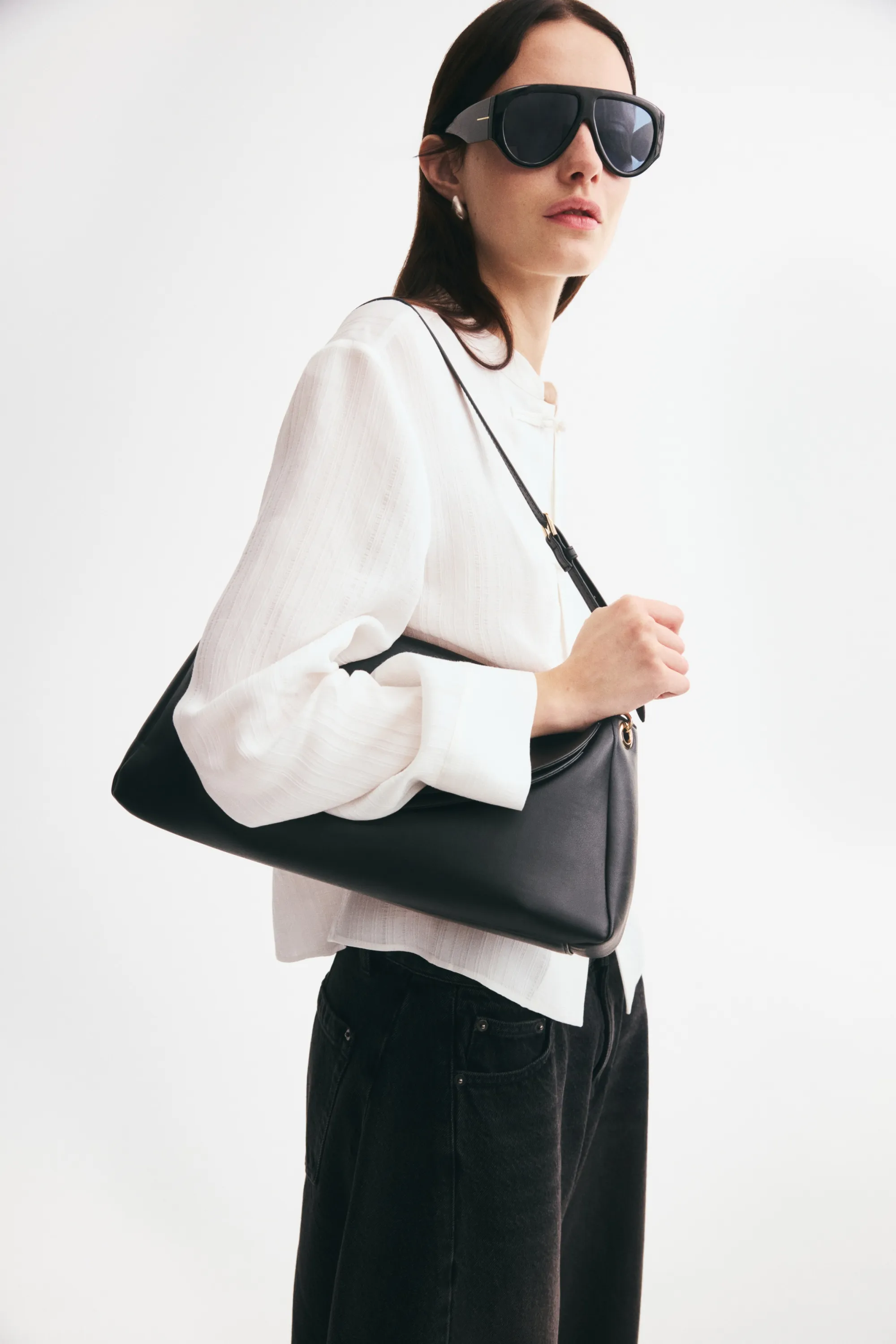 Chemise avec boutons noués - Crème