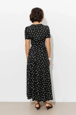 Robe longue à pois Femme — photo 4