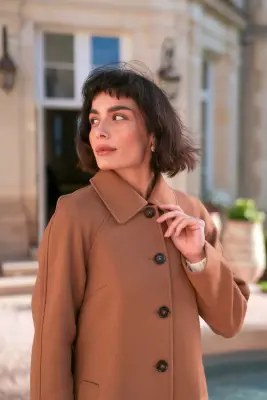 Darcy Wool Coat - Beige — photo 6