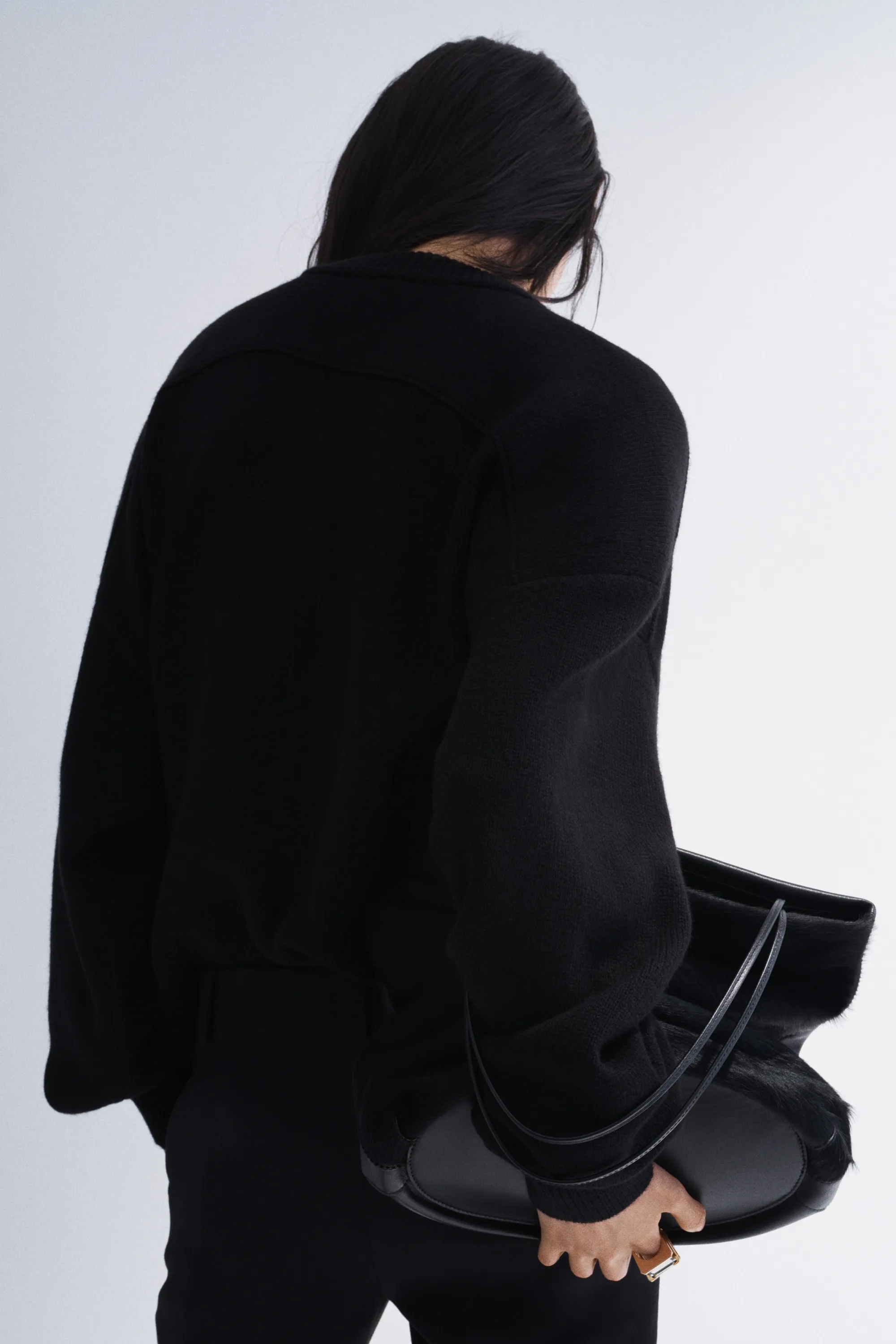 Pull en cachemire mélangé - Noir