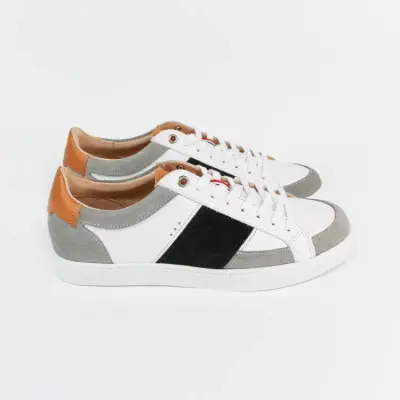 Baskets Hiba Blanc Noir — photo 4