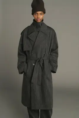 TRENCH JOURDAIN GRIS ANTHRACITE — photo 2