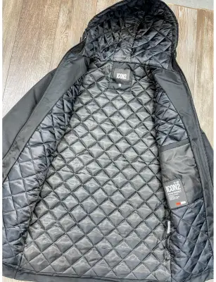 Veste Icon2 veste longue noir a capuche — photo 3