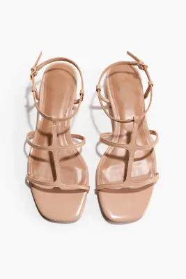 Sandales à brides fines - Beige — photo 5