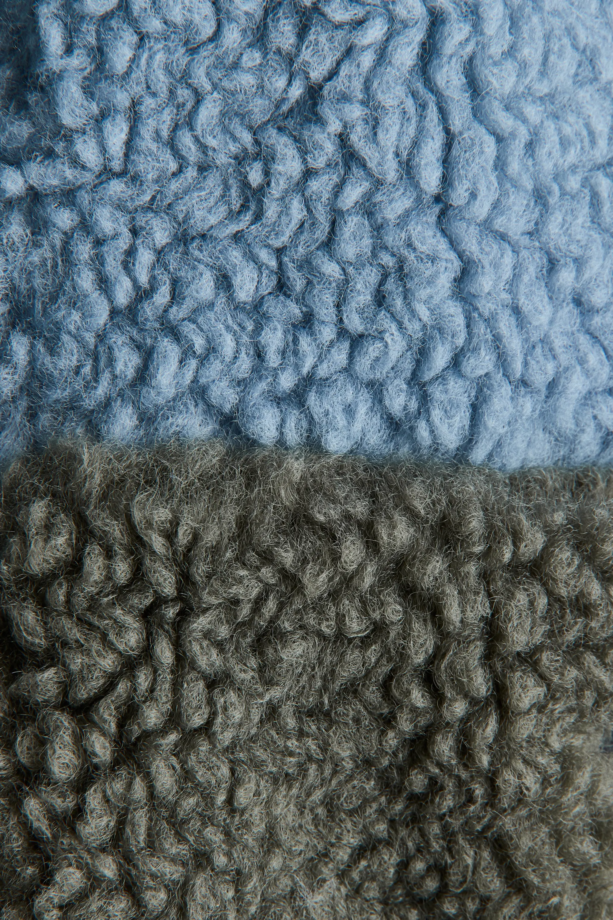 Veste en tissu Teddy bear - Bleu clair/color block