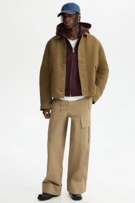 Veste matelassée en twill - Beige foncé — photo 1