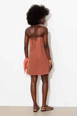 Robe courte en jean Femme — photo 4