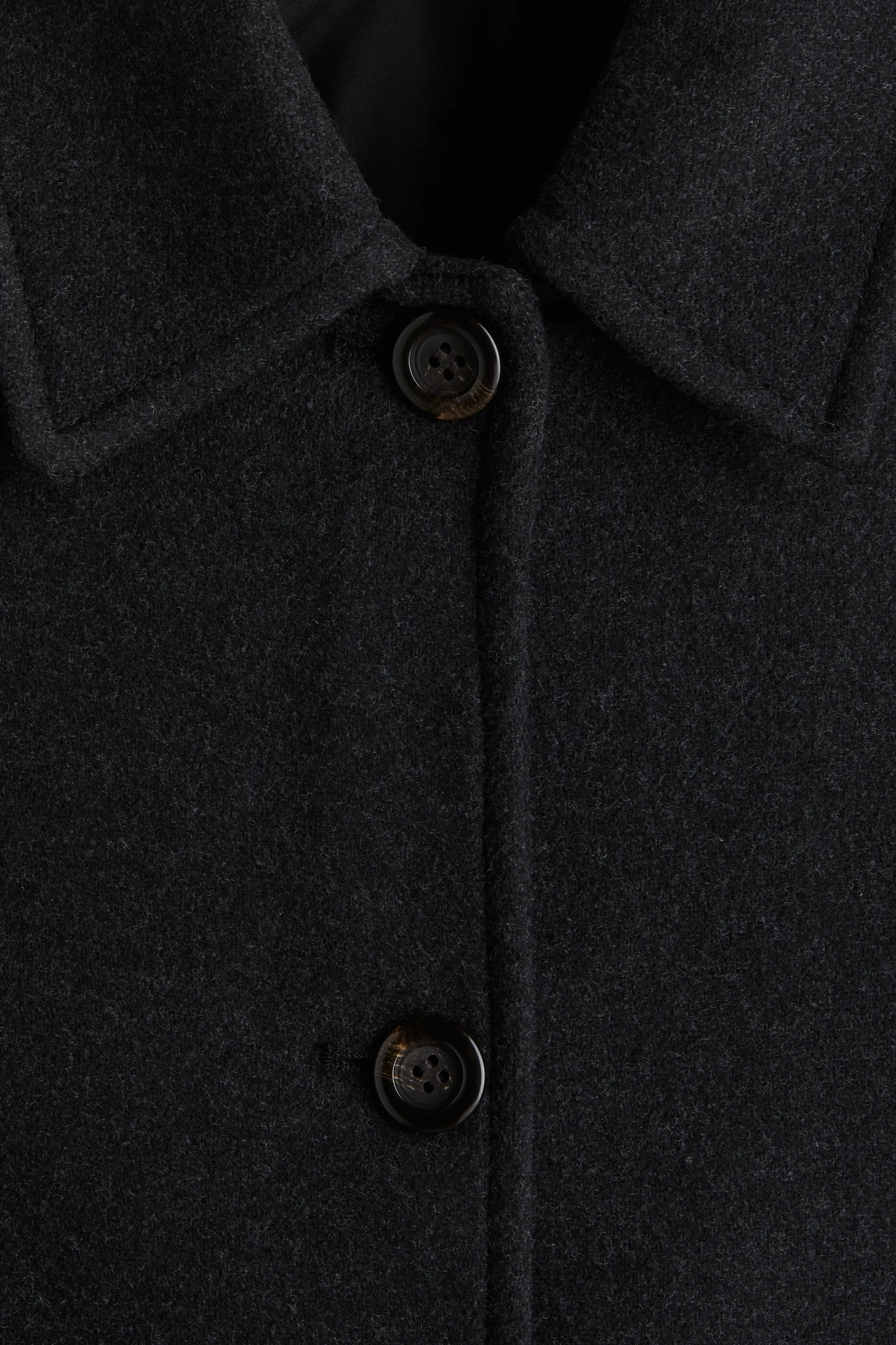 Manteau 3/4 - Noir chiné