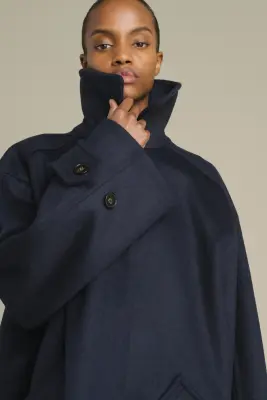 MANTEAU KASPER DARK NAVY — photo 3