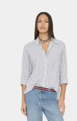 Nouveau ! XIRENA Chemise Beau Stripes Navy Rope COMING SOON ! PRÉCOMMANDE ! — photo 2