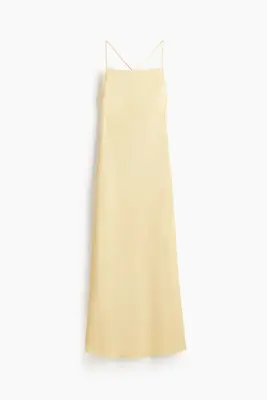 Robe combinaison en crêpe - Jaune clair — photo 1