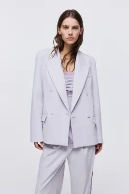 Blazer à fermeture croisée - Lilas — photo 1