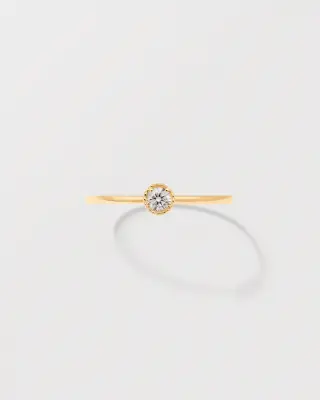 BAGUE FUKA DIAMANT - Or blanc 18 carats — photo 3