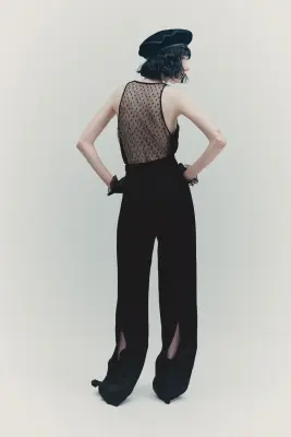 Débardeur en mesh - Noir — photo 2