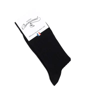 Chaussettes fil d’Ecosse Noir — photo 4