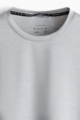 T-shirt de sport en mesh DryMove™ - Gris chiné — photo 5