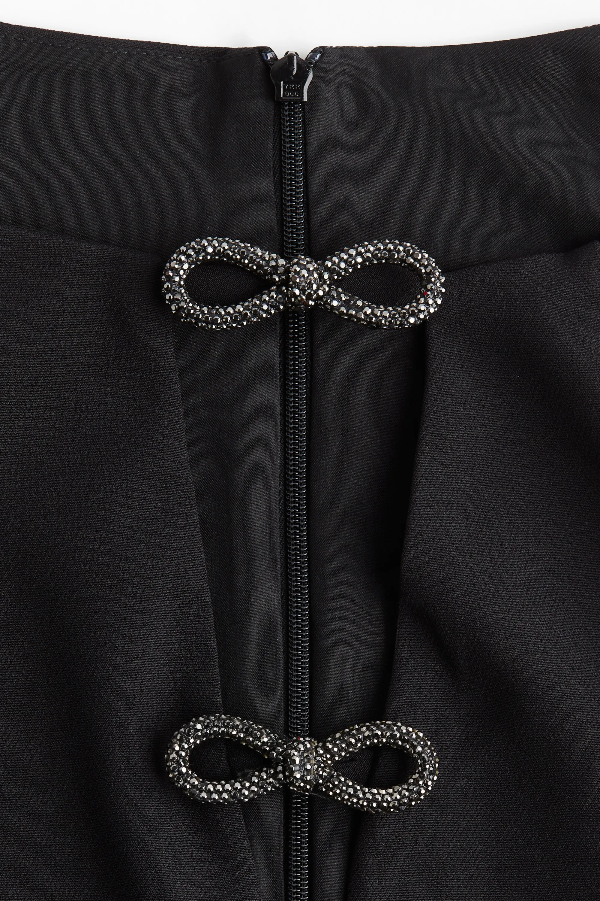 Robe ornée de nœuds - Noir