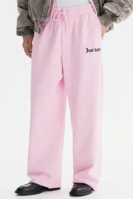 Pantalon jogger Relaxed Fit en coton - Rose/Just Love — photo 1