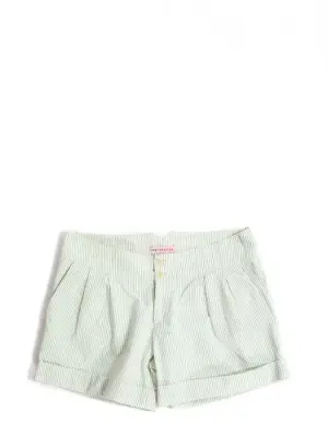 Petit short en coton à rayures blanc et vert Taille 36/38