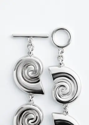 Collier à détails coquillage - Argenté — photo 2