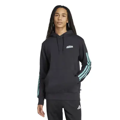 ADIDAS SWEAT CAPUCHE Noir — photo 3