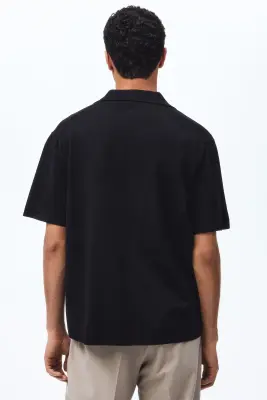 Polo Relaxed Fit - Noir — photo 4