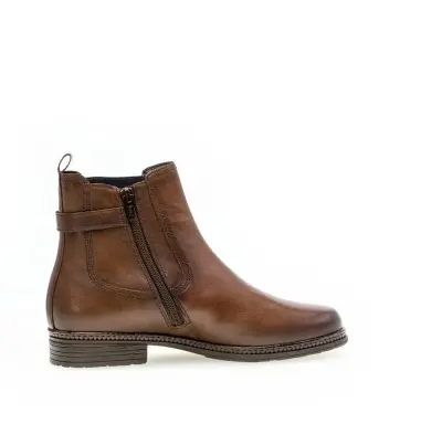 Bottines Gabor 94.670.36 Marron Cognac - Cuir Zip Grande Pointure Femme — photo 4