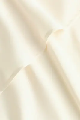 Robe dos nu en satin - Crème — photo 3