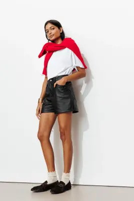 Short en simili Femme — photo 2