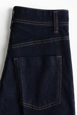 Wide High Jeans - Bleu denim foncé — photo 4