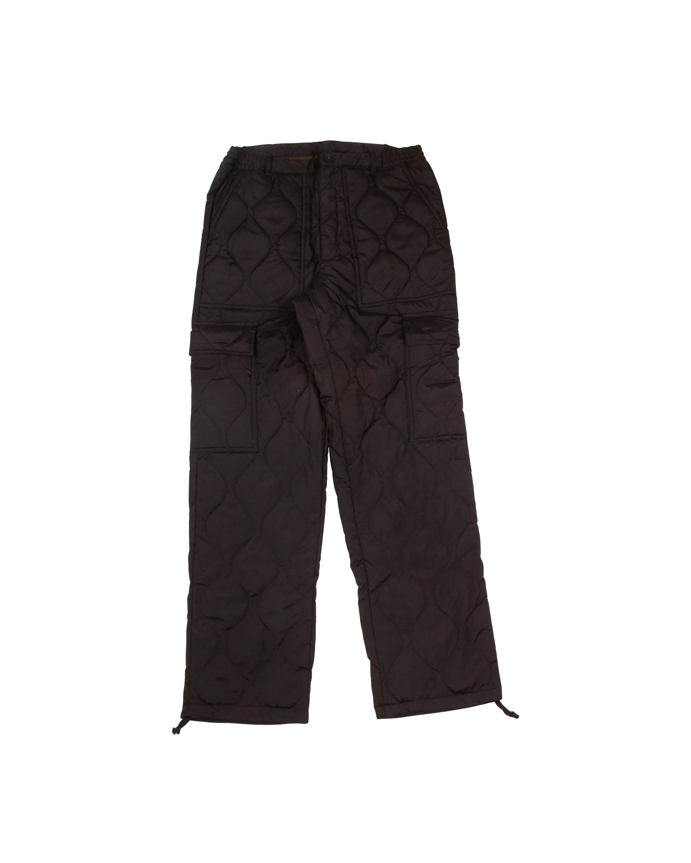 Military Cargo Down Pant Black