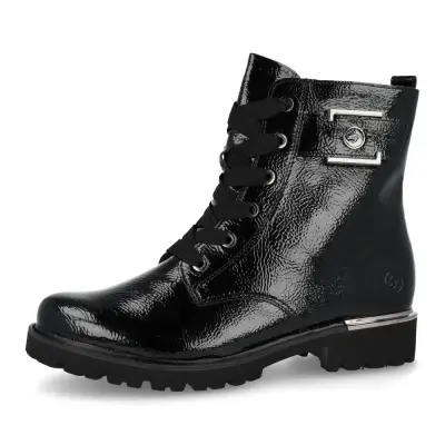Bottines Remonte D8683-03 Noires - Lacets Grande Pointure Femme — photo 1
