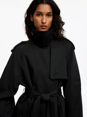 Trench-coat oversize - Noir — photo 3