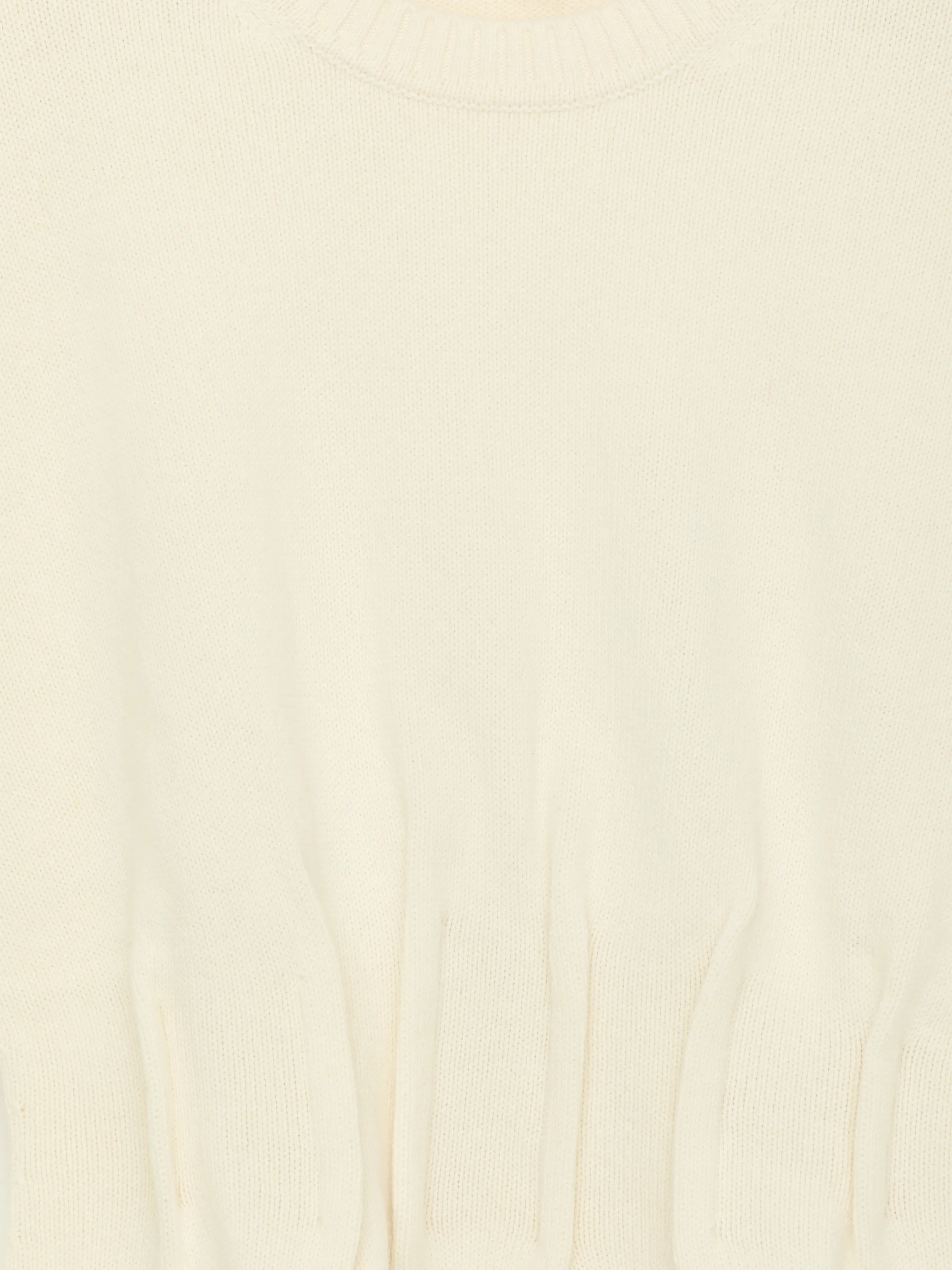 Pull à taille ajustée - Blanc cassé
