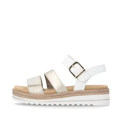 Sandales Remonte D0Q55-92 Blanches - Velcro Grande Pointure Femme — photo 2
