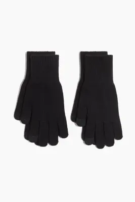 2 paires de gants tactiles - Noir — photo 1