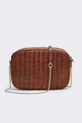 Sac Grand César cognac embossé — photo 5