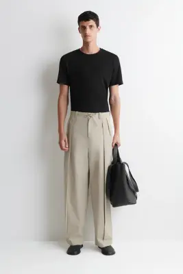PULL EN COTON COUPE REGULAR - NOIR — photo 2