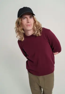 Le pull fin - Aubergine